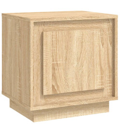 Table de chevet chêne sonoma 44x35x45 cm bois d'ingénierie