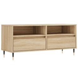 Meuble TV chêne sonoma 100x34,5x44,5 cm bois d'ingénierie