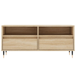 Meuble TV chêne sonoma 100x34,5x44,5 cm bois d'ingénierie