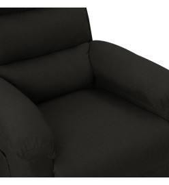 Fauteuil électrique de massage Noir Tissu