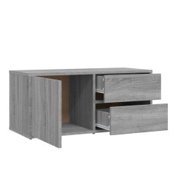 Meuble TV Sonoma gris 80x34x36 cm Bois d'ingénierie