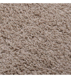 Tapis shaggy à poils longs Beige 160x230 cm