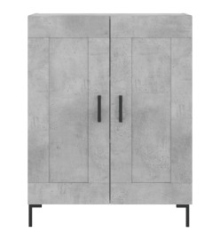 Buffet gris béton 69,5x34x90 cm bois d'ingénierie