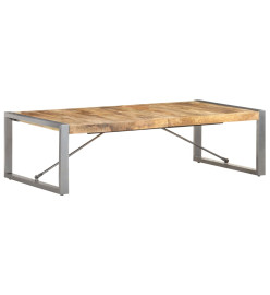 Table basse 140x70x40 cm Bois de manguier brut