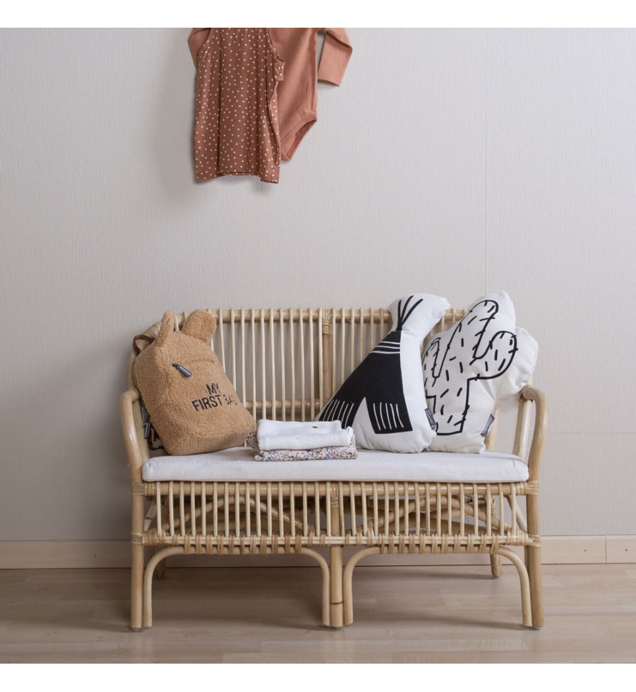 CHILDHOME Banc avec coussin pour enfants Montana Rotin