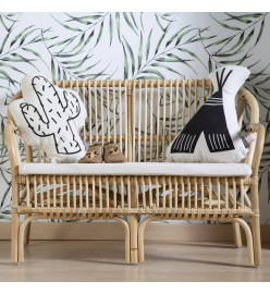 CHILDHOME Banc avec coussin pour enfants Montana Rotin