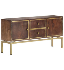 Buffet 120x29x60 cm Bois de manguier massif