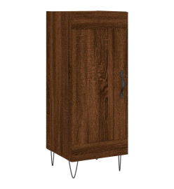 Buffet haut Chêne marron 34,5x34x180 cm Bois d'ingénierie