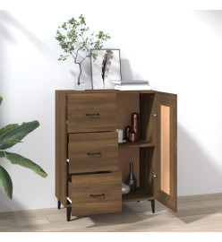 Buffet Chêne marron 69,5x34x90 cm Bois d'ingénierie