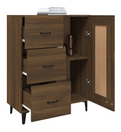 Buffet Chêne marron 69,5x34x90 cm Bois d'ingénierie