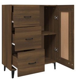 Buffet Chêne marron 69,5x34x90 cm Bois d'ingénierie