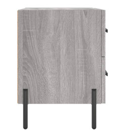 Table de chevet gris sonoma 40x35x47,5 cm bois d’ingénierie