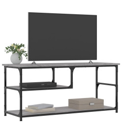 Meuble TV sonoma gris 103x38x46,5 cm bois d'ingénierie et acier