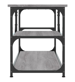 Meuble TV sonoma gris 103x38x46,5 cm bois d'ingénierie et acier