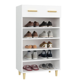 Armoire à chaussures Blanc 60x35x105 cm Bois d'ingénierie