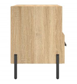 Table de chevet chêne sonoma 40x35x47,5 cm bois d’ingénierie