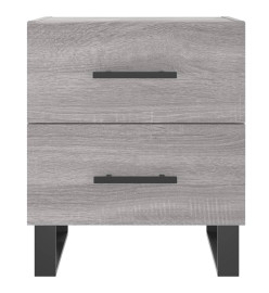 Tables de chevet 2 pcs gris sonoma 40x35x47,5 cm