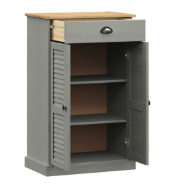 Armoire à chaussures VIGO gris 60x35x96 cm bois massif de pin