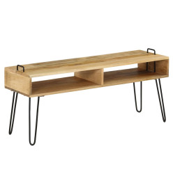 Meuble TV Bois de manguier massif 110 x 35 x 45 cm