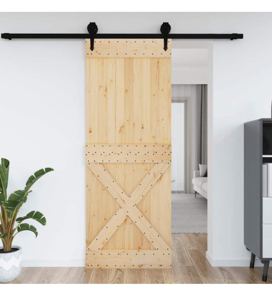 Porte NARVIK 85x210 cm bois massif de pin