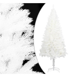 Arbre de Noël artificiel aiguilles réalistes blanc 120 cm