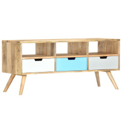 Meuble TV 110x35x48 cm Bois de manguier massif