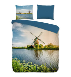 Good Morning Housse de couette WINDMILL 155x220 cm Multicolore