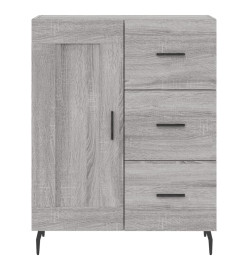 Buffet sonoma gris 69,5x34x90 cm bois d'ingénierie