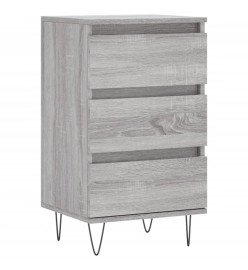 Buffet sonoma gris 40x35x70 cm bois d'ingénierie