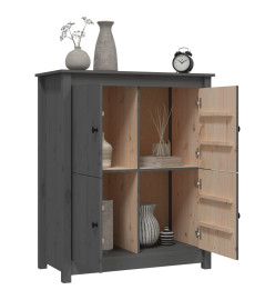 Buffet Gris 83x41,5x100 cm Bois massif de pin