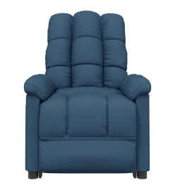 Fauteuil électrique de massage Bleu Tissu