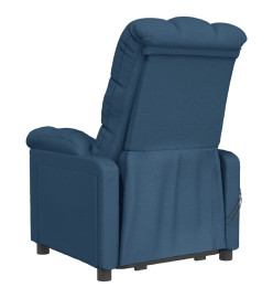 Fauteuil électrique de massage Bleu Tissu