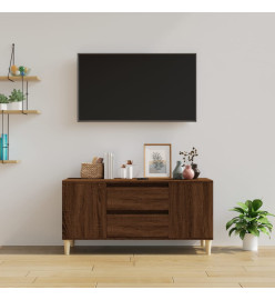 Meuble TV Chêne marron 102x44,5x50 cm Bois d'ingénierie