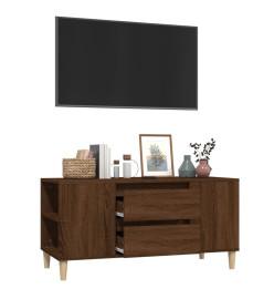 Meuble TV Chêne marron 102x44,5x50 cm Bois d'ingénierie