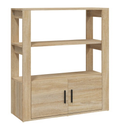 Buffet Chêne sonoma 80x30x90 cm Bois d'ingénierie