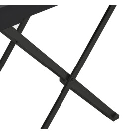 Table pliable Noir 48x34x61 cm MDF