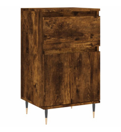 Buffet chêne fumé 40x35x70 cm bois d'ingénierie