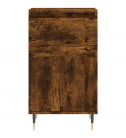 Buffet chêne fumé 40x35x70 cm bois d'ingénierie