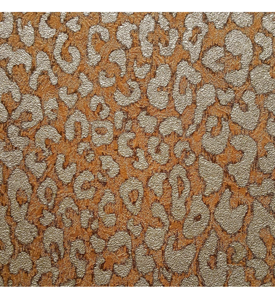 DUTCH WALLCOVERINGS Papier peint Imprimé de léopard Marron