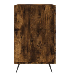 Table de chevet chêne fumé 40x40x66 cm bois d'ingénierie