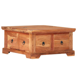 Table basse 66 x 70 x 35 cm Bois solide d'acacia