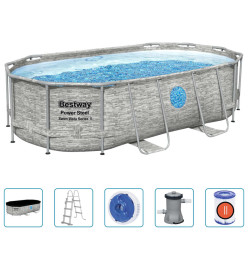 Bestway Ensemble de piscine Power Steel 427x250x100 cm