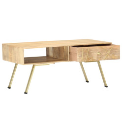 Table basse 95x50x42 cm bois de manguier massif