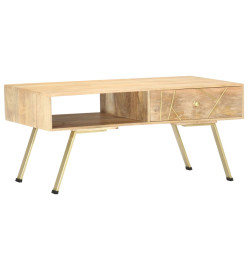 Table basse 95x50x42 cm bois de manguier massif