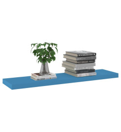 Étagère murale flottante Bleu 90x23,5x3,8 cm MDF