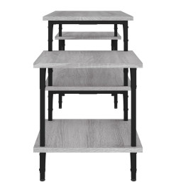 Meuble TV Sonoma gris 117x35x52 cm Bois d'ingénierie