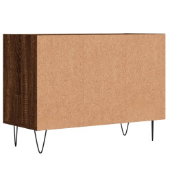 Meuble TV chêne marron 69,5 x 30 x 50 cm bois d'ingénierie