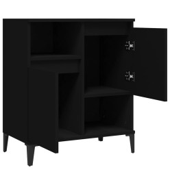 Buffet Noir 60x35x70 cm Bois d'ingénierie