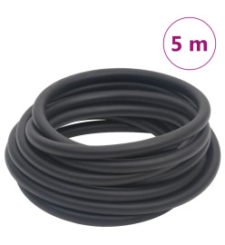 Tuyau d'air hybride noir 0,6" 5 m caoutchouc et PVC