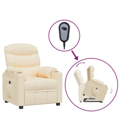 Fauteuil Crème Tissu